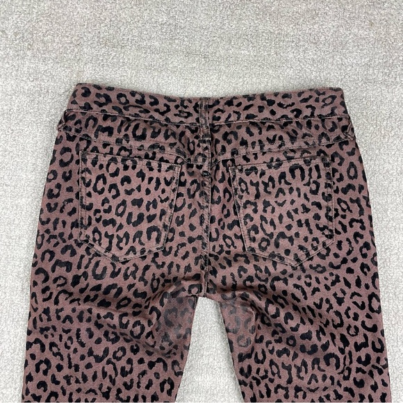 Free People Leopard Print Skinny Jeans - Picture 5 of 12